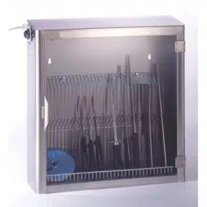Armoire de stérilisation, 25 couteaux, 1 porte avec grille en fil inox