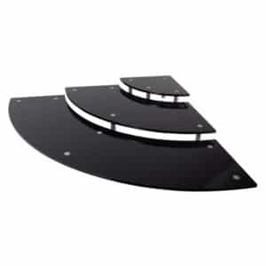 Support pour plat en mélamine, gamme pétales, 1 niveau