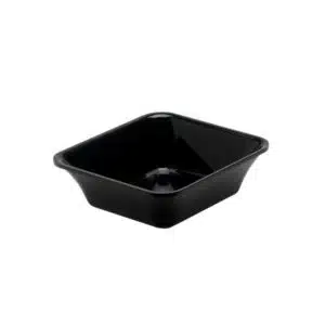 Plateau cuisine, plexi noir rectangulaire GN1/6