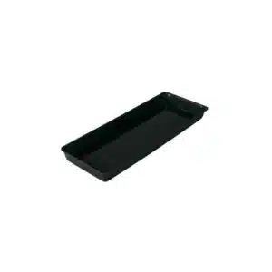 Plateau cuisine, plexi noir rectangulaire 5 x GN1/4