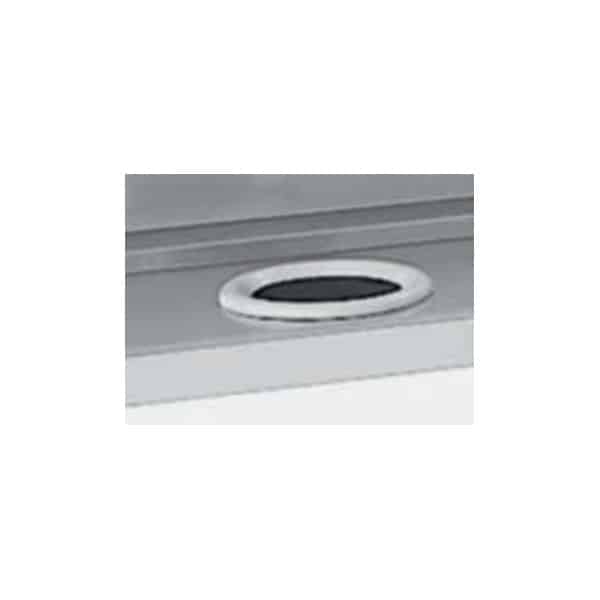 Collerette caoutchouc Ø 190 - 280 mm pour trou Ø 250 mm - grise, pour tables sur mesure