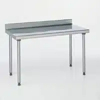 Table Inox Adossée, Profondeur 600 mm hauteur spécifique H 720 mm