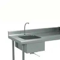 Commande au genou sur table du chef + rejet pour tables