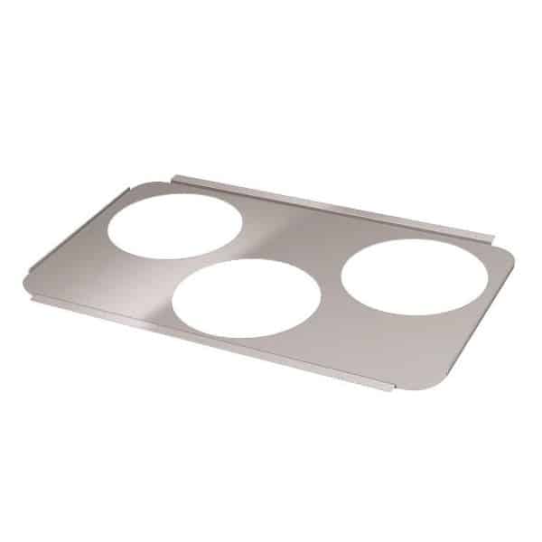 Kit bain-marie chauffe-sauce avec 3 récipients 4L + support