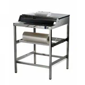 Dérouleur à plateaux chauffants sur piétement inox laize 600 mm L 650 x P 540 x H 990 mm