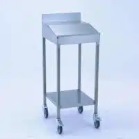Pupitre sur roulettes acier inoxydable L 515 x l 565 x H 1300 mm
