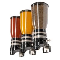 Distributeur mural de café soluble et sucres avec système ‘‘ Click ’’ triple 3 x 1.5 L