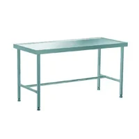 Table de poussage 4 bords anti-ruissellement L 1500 x l 700 x H 900 mm