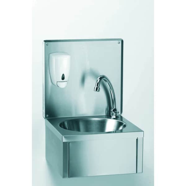 Lave-mains GA avec dosseret, L 350 x l 330 x H 500 mm