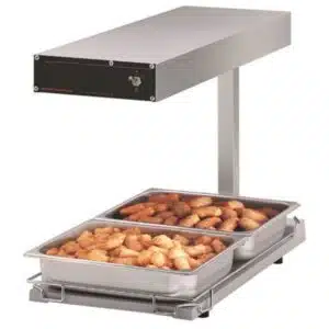 Poste maintien chaud multi-usage avec socle chauffant et rampe chauffante