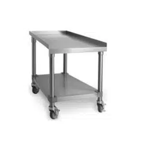 Supports en inox pour plaques grillades largeur 1220 mm