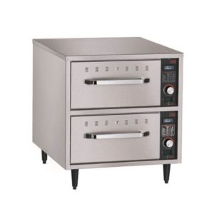 Tiroir chauffant étroit sur pieds en inox réglables d 152 mm en option