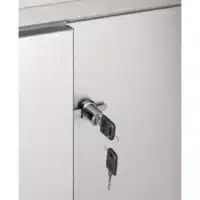 Fermeture à clé pour armoire et meuble à porte coulissante