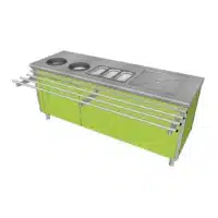 Meuble de tri en acier inoxydable largeur 700 mm