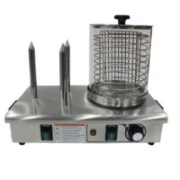 Appareil a hot-dog professionnel 3 plots électriques 230 V mono