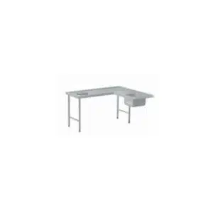 Table de tri avec départ en angle, en acier inoxydable, 1600 mm