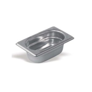 Bac gastronorme, acier inox, sans anses, GN 1/9, 176 x 108 mm