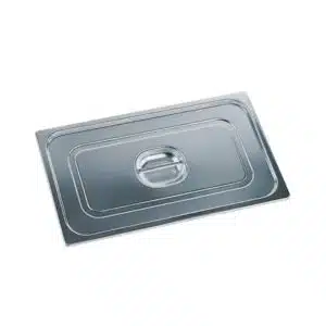 Couvercle inox GN 2/3 avec poignée pour bacs gastronormes