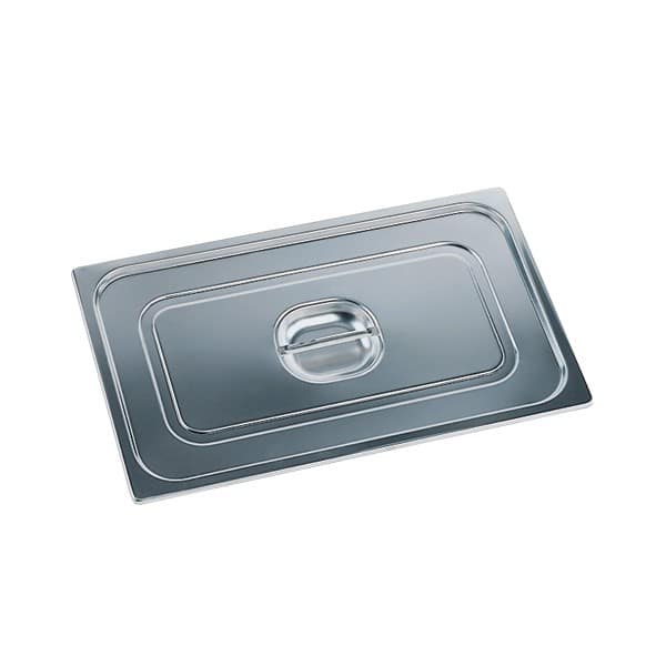 Couvercle inox GN 2/3 avec poignée pour bacs gastronormes