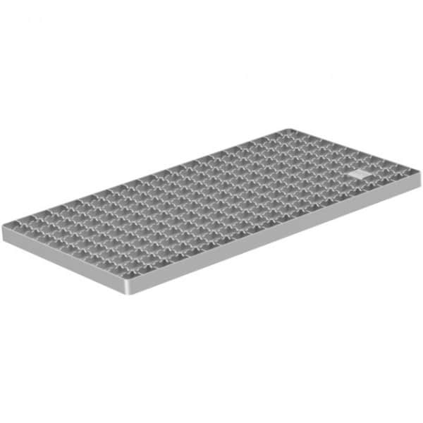 Grille antidérapante Double crantage pour caniveau Modul 200, 500 x 200 mm, 2.9 Kg