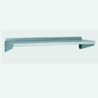 Étagère à plateau murale en acier inoxydable avec dosseret longueur 1000 mm