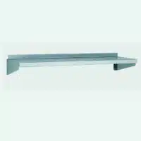 Étagère à plateau murale en acier inoxydable avec dosseret longueur 1000 mm