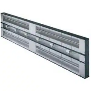 Rampe chauffante simple infrarouge glo-ray avec éclairage et intérrupteur