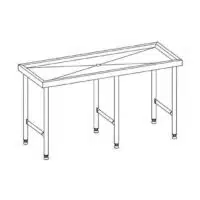 Table de tri sur-mesure en acier inoxydable 6 pieds largeur 801 à 1000 mm