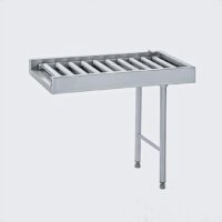 Table à rouleau simple acier inoxydable 4 pieds largeur 600 mm