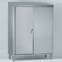 Armoire haute à porte coulissante hauteur 1910 mm avec clé