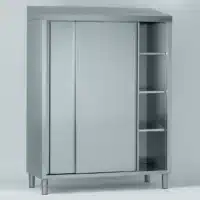 Armoire haute à porte coulissante hauteur 1910 mm sans clé