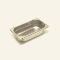 Bac gastronorme acier inox sans anses GN 1/4 265 x 162 mm