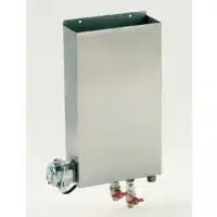 Bac de désinfection chauffant en acier inoxydable L 340 x P 100 x H 715 mm