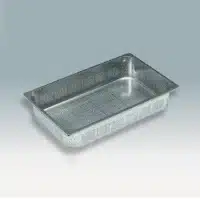 Bac gastronorme acier inox perforé avec anses pliantes GN 1/2 325 x 265 mm