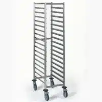 Chariot à glissière gastronorme acier inoxydable 17 niveaux