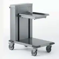 Chariot à plateaux à niveau constant acier inoxydable plate-forme 540 x 380 mm