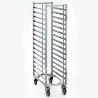 Chariot logistique acier inoxydable GN 1/1 à 15 niveaux H 1485 mm