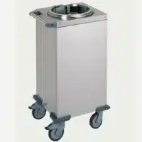 Chariot neutre à assiette acier inoxydable largeur 485 mm