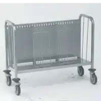Chariot porte-assiette acier inoxydable 200 assiettes H 810 mm