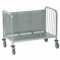 Chariot porte-assiette acier inoxydable 400 assiettes H 810 mm