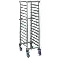 Chariots à glissières livrés à plat acier inoxydable H 1490 mm