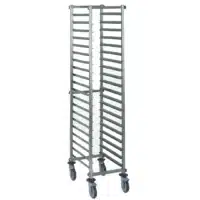 Chariots à glissières livrés à plat acier inoxydable H 1785 mm