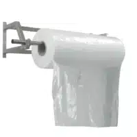 Dévidoir acier inoxydable pour housses en rouleau