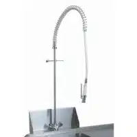 Douchette mélangeuse avec fixation murale pour table de laverie standard