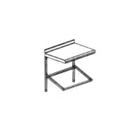 Etagère murale avec présentoir incliné