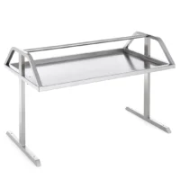 Etagères centrales pour tables de tri double pente largeur 650 mm