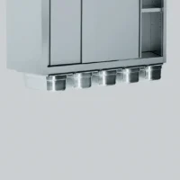 Lot de 2 glissières avec 1 bac GN 1/3 100 en copolyester