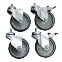 Plus-value pour roulettes ø125 mm chape inox, pour table démontable