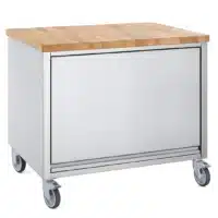 Meuble parisien acier inoxydable hauteur 900 mm