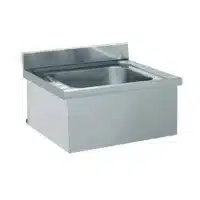 Plonge suspendue adossée 1 bac L 700 x l 700 mm